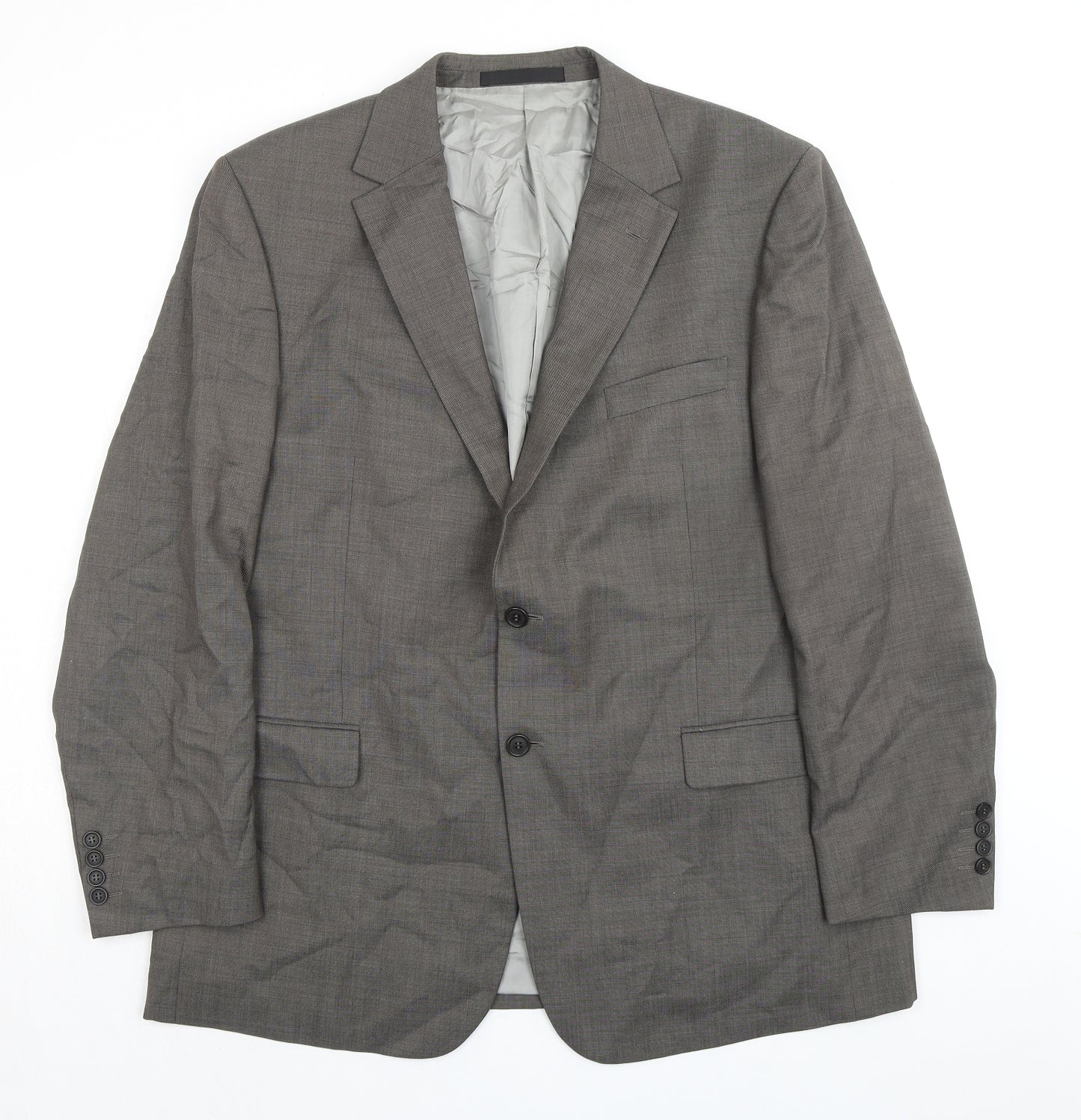 Marks and Spencer Mens Grey Wool Jacket Suit Jacket Size 44 Regular