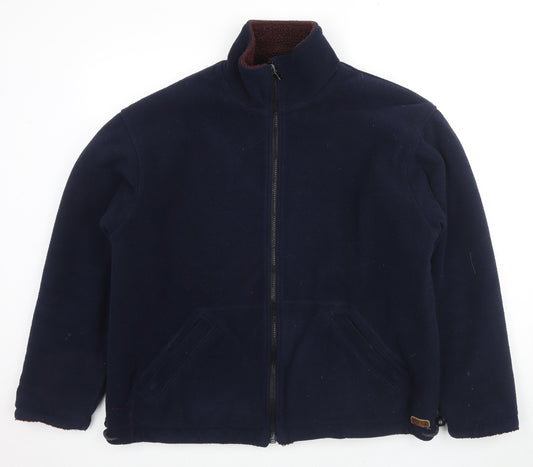 EWM Mens Blue Jacket Size M Zip - Reversible
