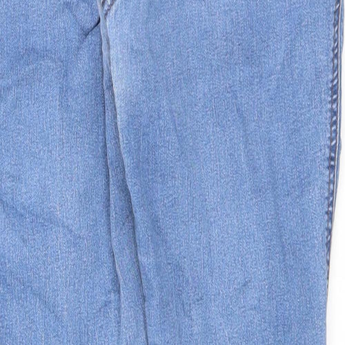Red Herring Womens Blue Cotton Skinny Jeans Size 10 L25 in Extra-Slim Zip