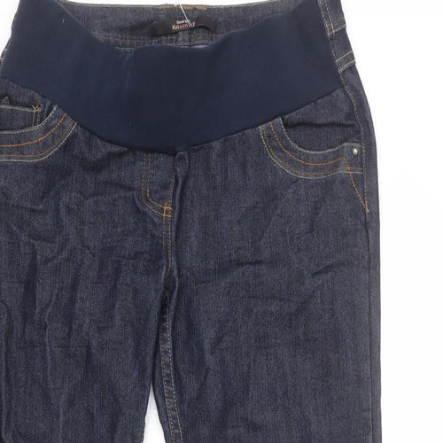 George Womens Blue Cotton Capri Jeans Size 10 L21 in Regular