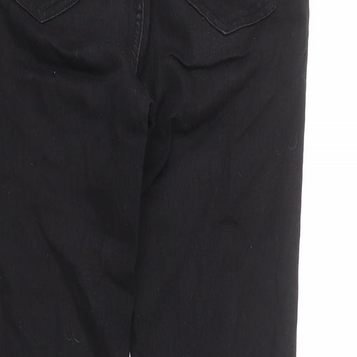 New Look Womens Black Cotton Skinny Jeans Size 10 L25 in Regular Zip
