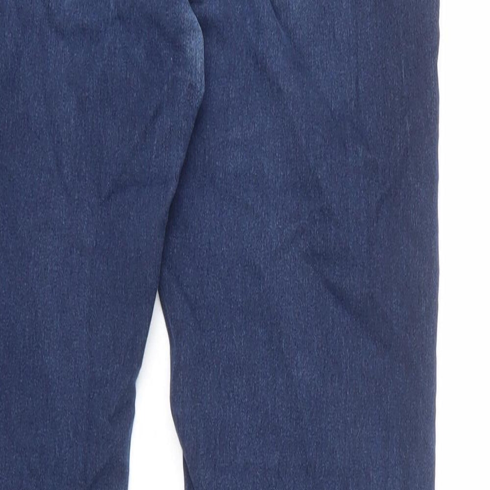 F&F Womens Blue Cotton Skinny Jeans Size 10 L28 in Regular Zip