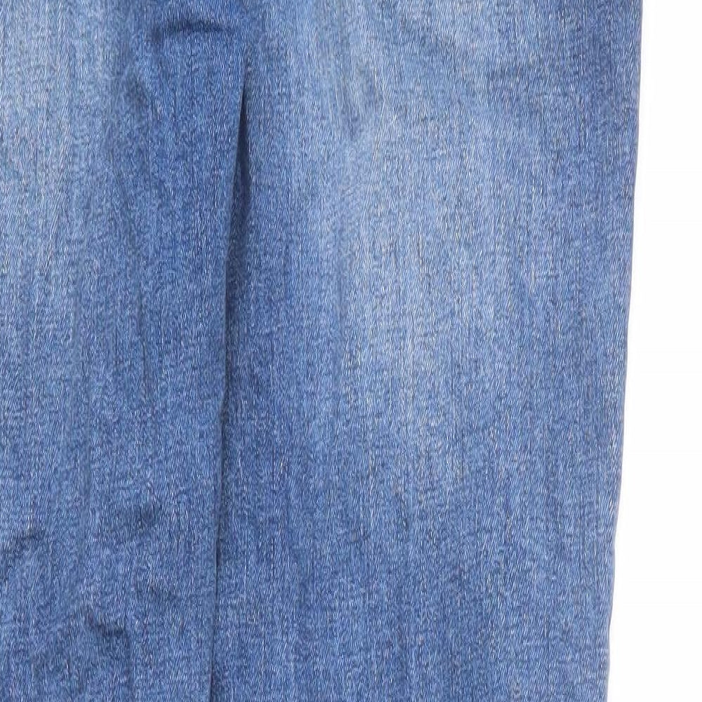 Jack Wills Mens Blue Cotton Skinny Jeans Size 32 in L31 in Regular Zip