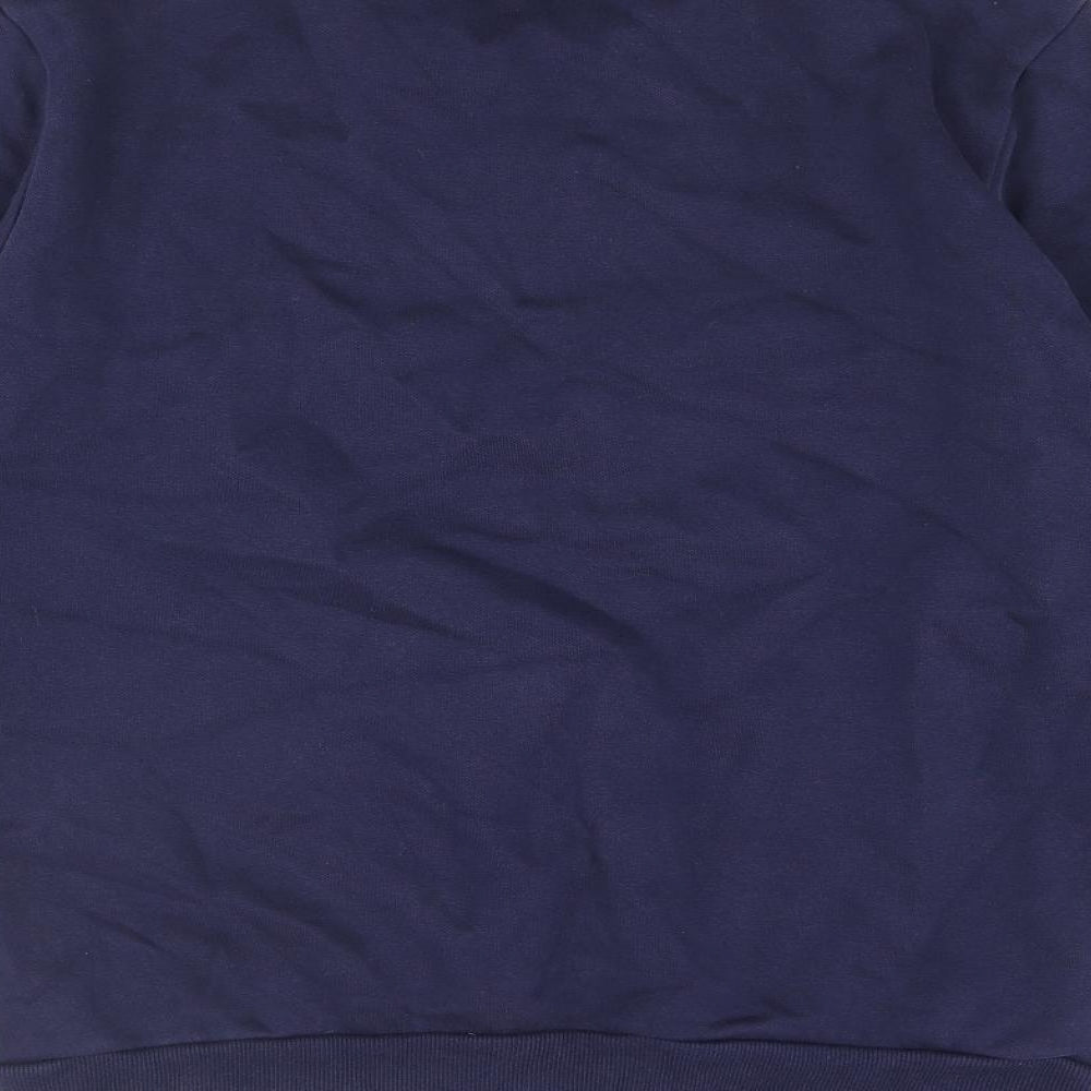 PUMA Mens Blue Polyester Pullover Sweatshirt Size M - Front Logo