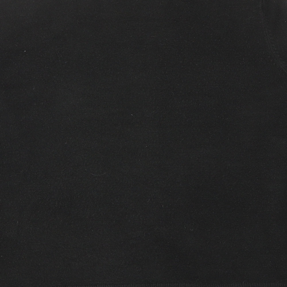 Marks and Spencer Womens Black V-Neck Acrylic Cardigan Jumper Size L