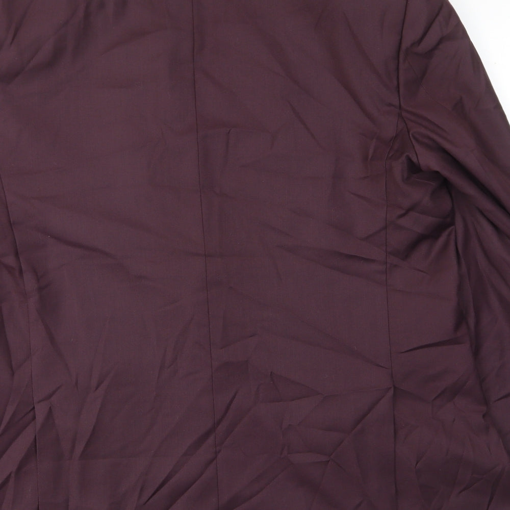 Imperial Mens Red Polyester Jacket Suit Jacket Size 44 Regular - Inside pockets