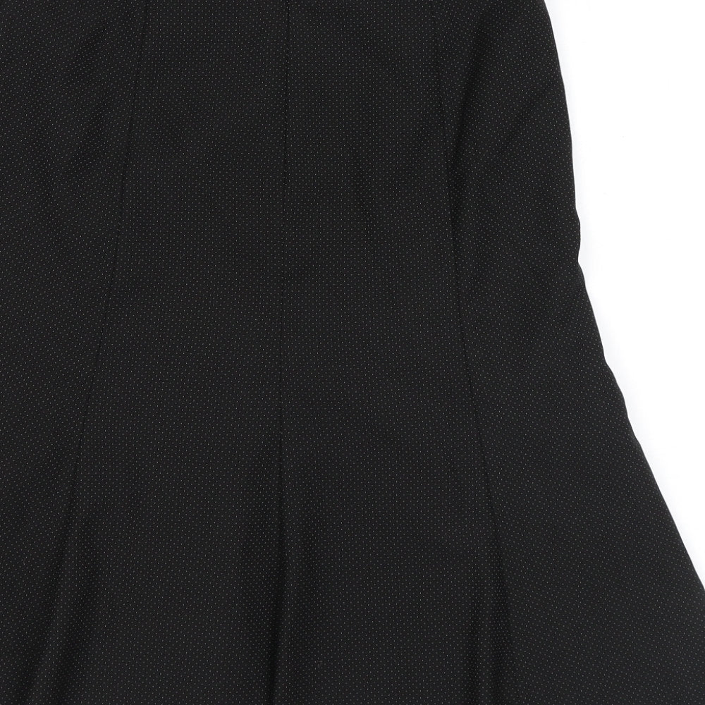 NEXT Womens Grey Polka Dot Polyester Trumpet Skirt Size 6 Zip