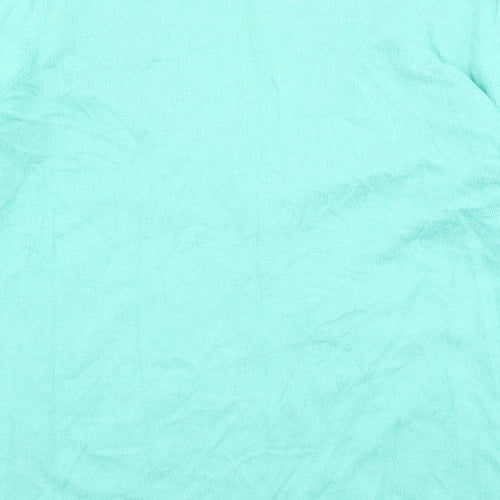 Gap Womens Green V-Neck Cotton Cardigan Jumper Size L