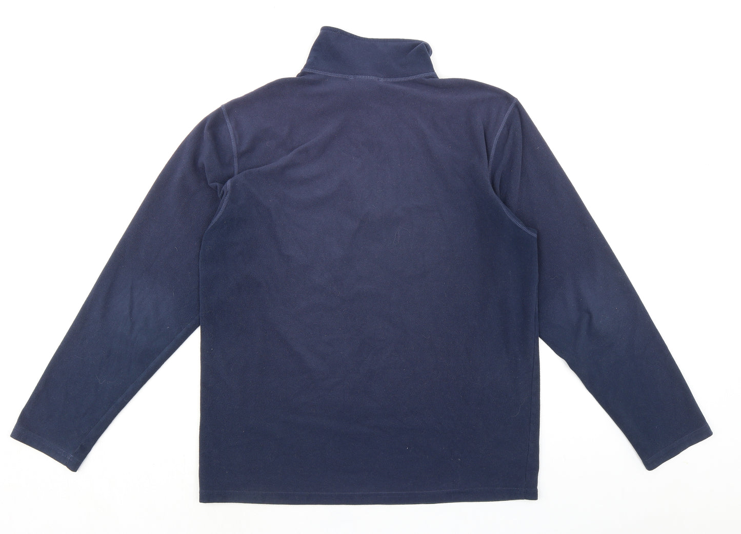 The North Face Mens Blue Polyester Pullover Sweatshirt Size M - 1/4 Zip