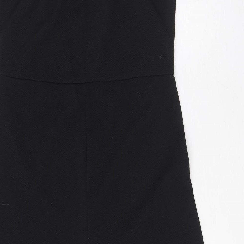 Select Womens Black Polyester Dungaree One-Piece Size 12 L19 in Pullover