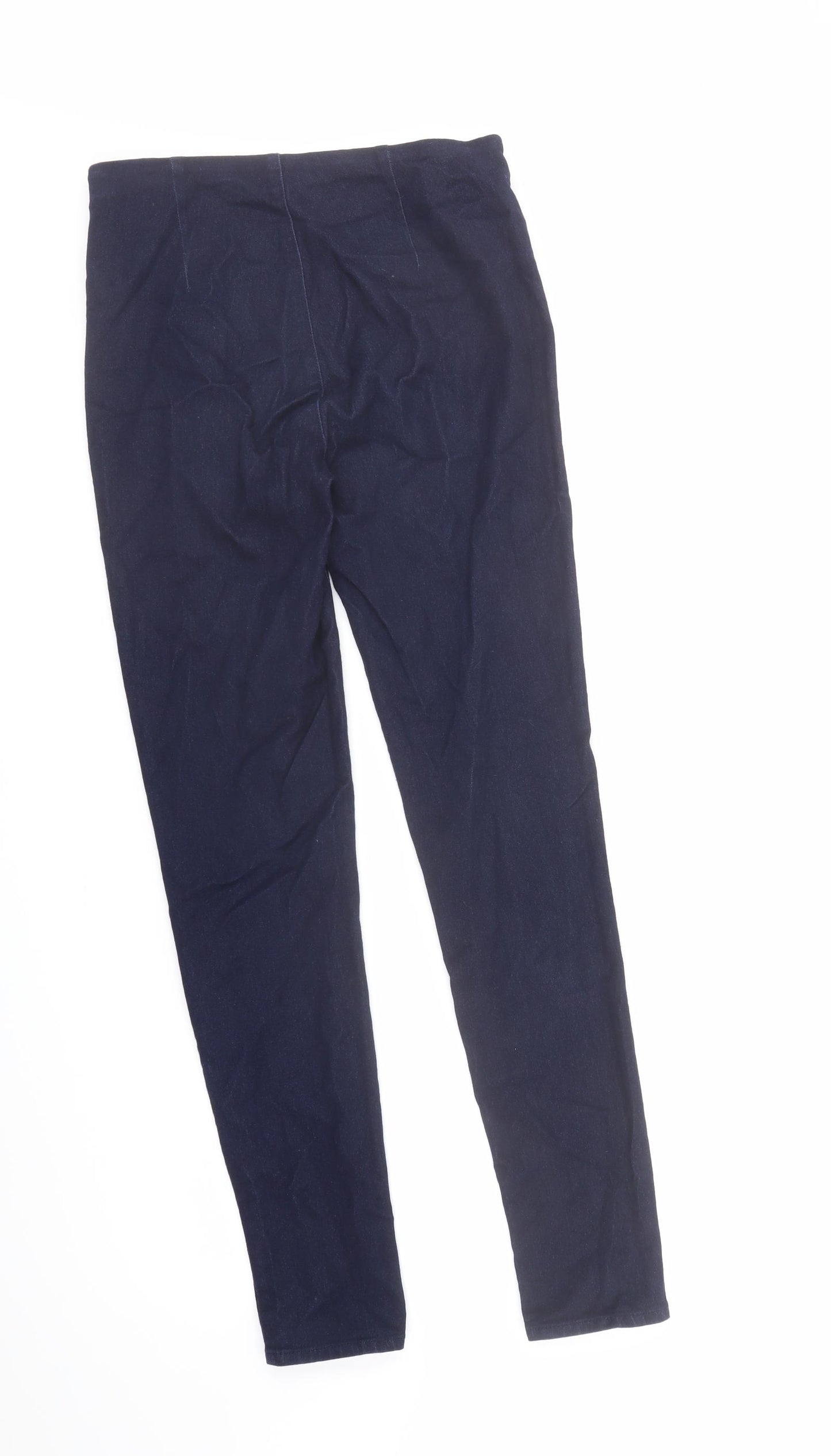 Oasis Womens Blue Cotton Skinny Jeans Size 10 L31 in Regular Zip