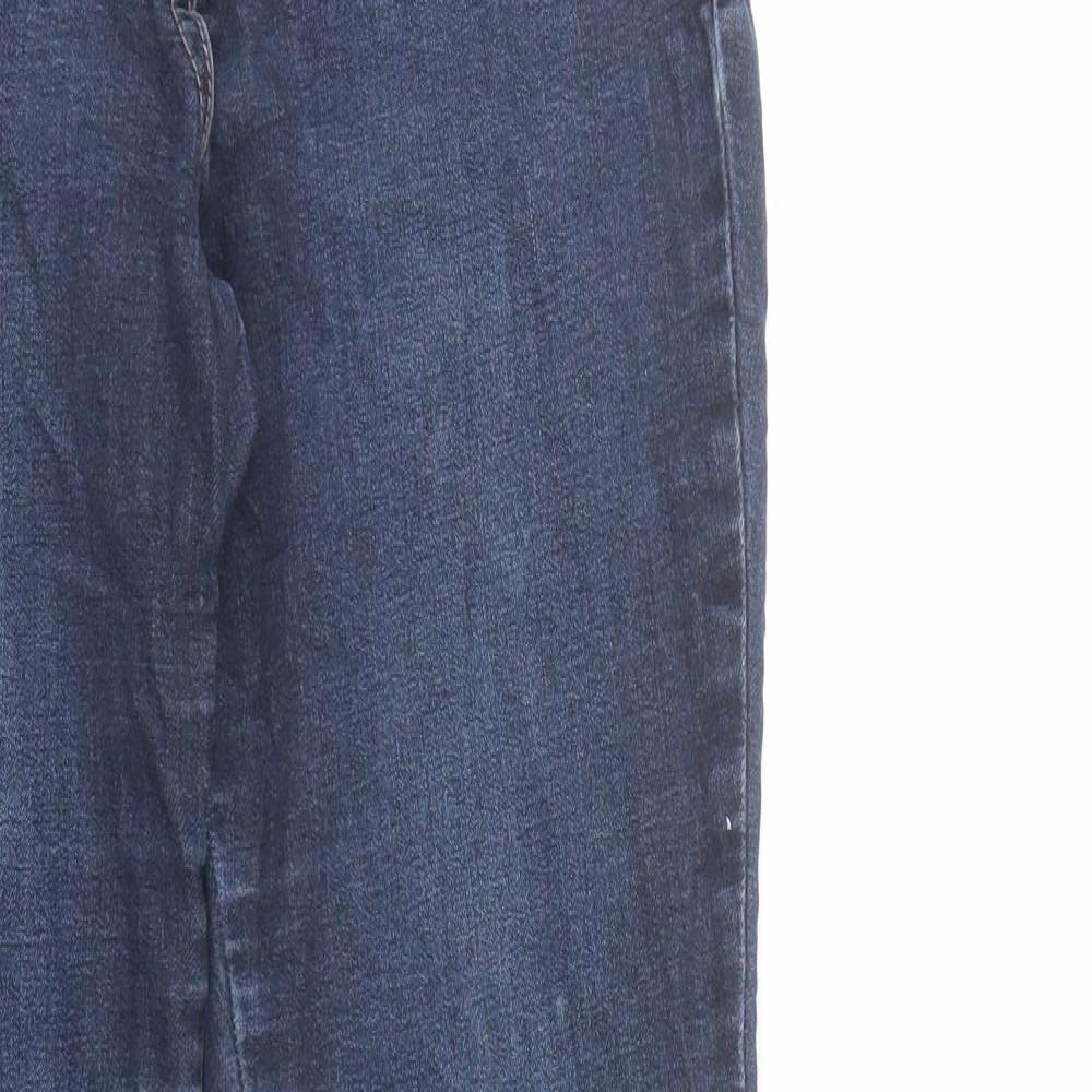 TU Womens Blue Cotton Skinny Jeans Size 10 L30 in Regular Zip