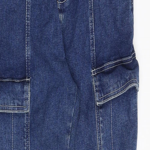 Boden Womens Blue Cotton Straight Jeans Size 10 L28 in Regular Zip