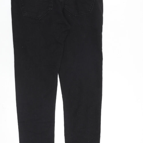 NEXT Mens Black Cotton Skinny Jeans Size 32 in L31 in Regular Zip