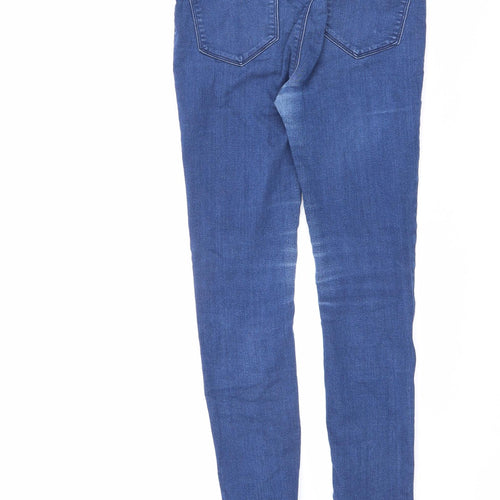 Frankie Womens Blue Cotton Skinny Jeans Size 10 L28.5 in Regular Zip