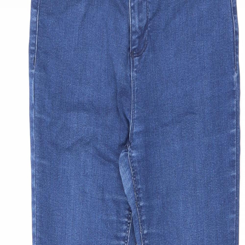 Frankie Womens Blue Cotton Skinny Jeans Size 10 L28.5 in Regular Zip