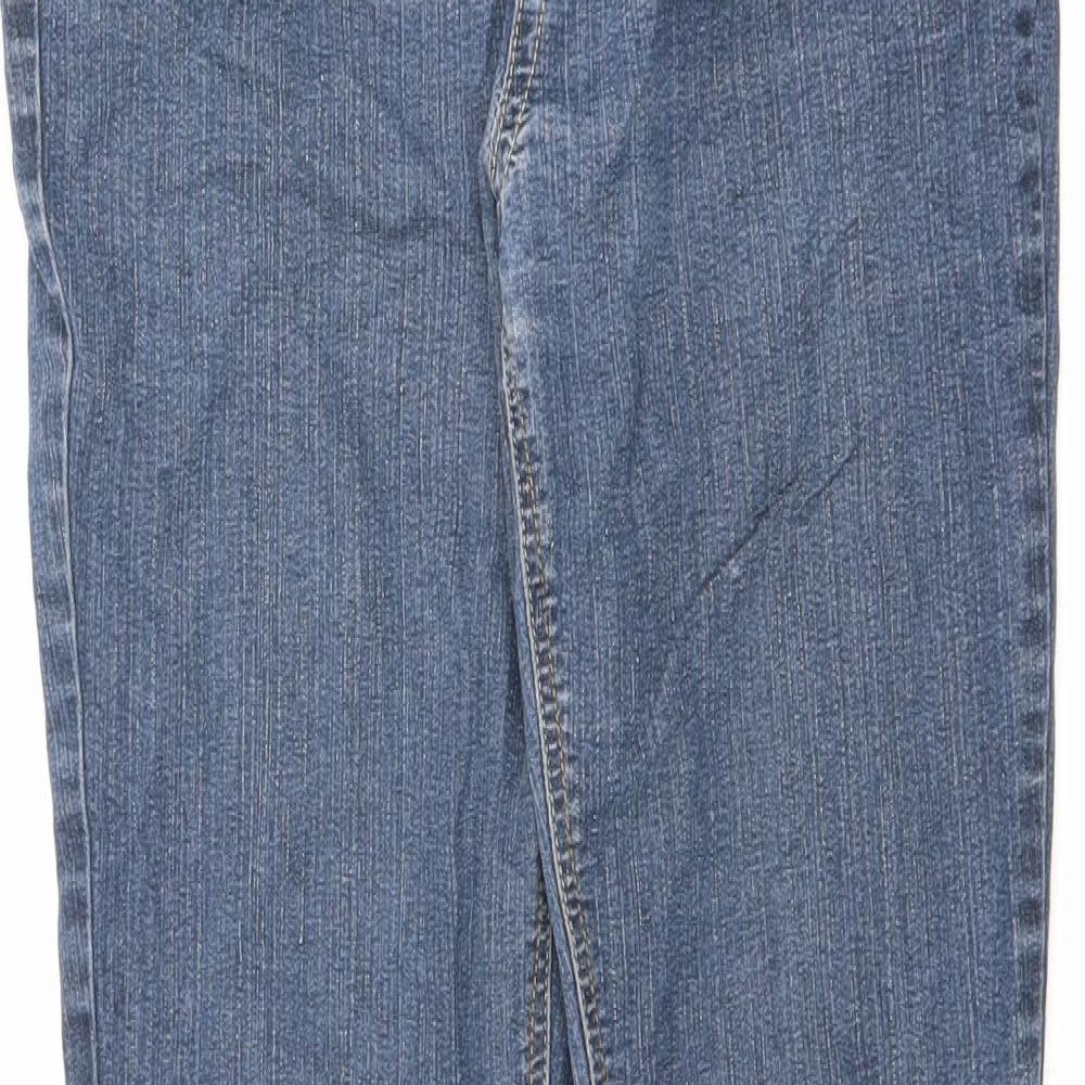 YES YES Womens Blue Cotton Skinny Jeans Size 10 L31 in Slim Zip