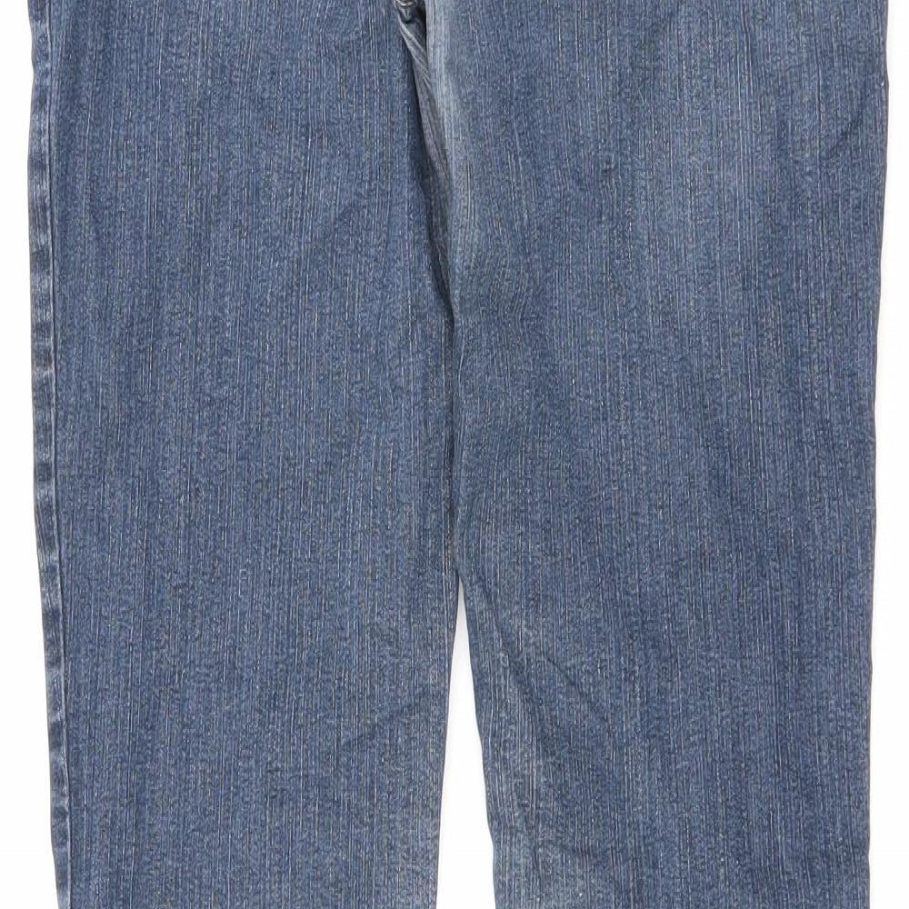 YES YES Womens Blue Cotton Skinny Jeans Size 10 L31 in Slim Zip