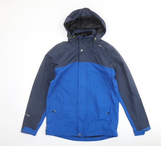 TOG24 Mens Blue Rain Coat Jacket Size S Zip