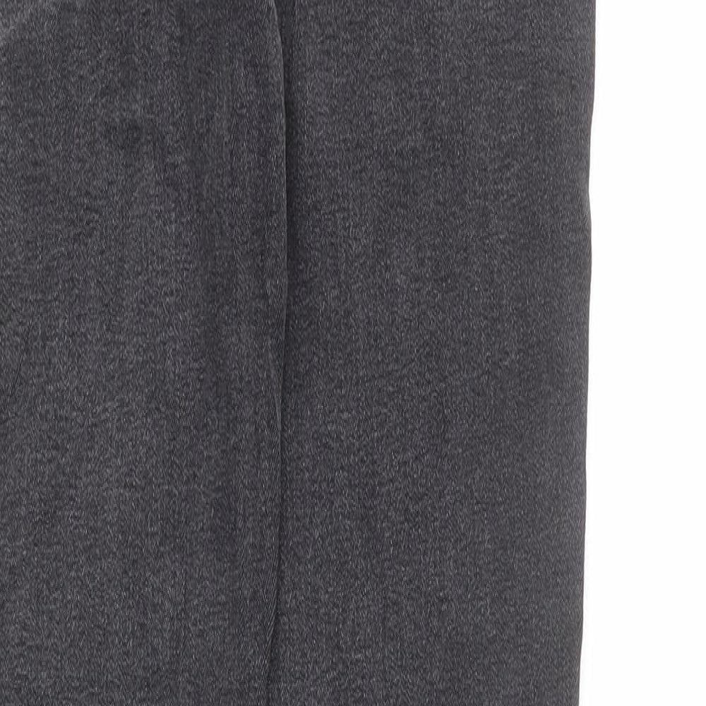 Principles Womens Grey Cotton Straight Jeans Size 10 L27 in Regular Zip