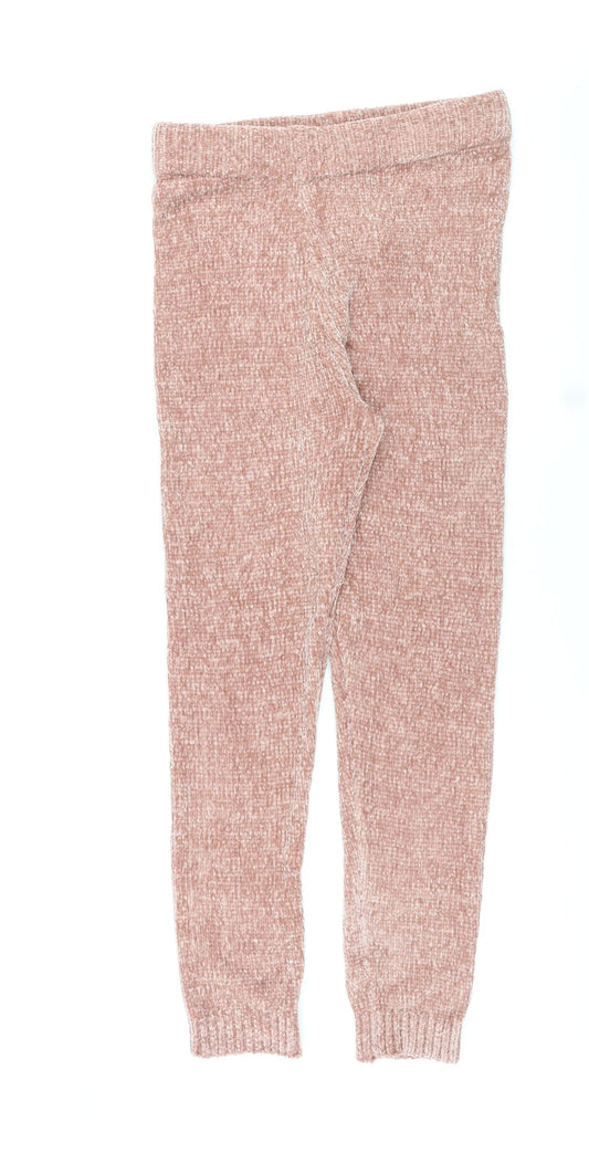 Missguided Womens Pink Polyester Jogger Trousers Size 10 L29 in Regular