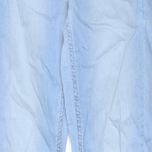 River Island Womens Blue Cotton Skinny Jeans Size 10 L30 in Regular Zip - Pockets, Belt Loops