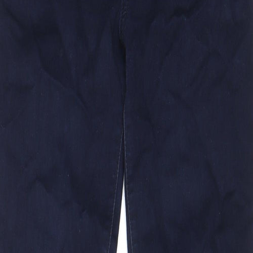 New Look Womens Blue Cotton Skinny Jeans Size 10 L29 in Regular Zip - Pockets, Belt Loops