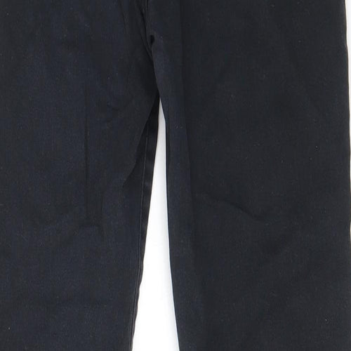 H&M Womens Black Cotton Skinny Jeans Size 10 L29 in Regular Zip - Pockets, Belt Loops