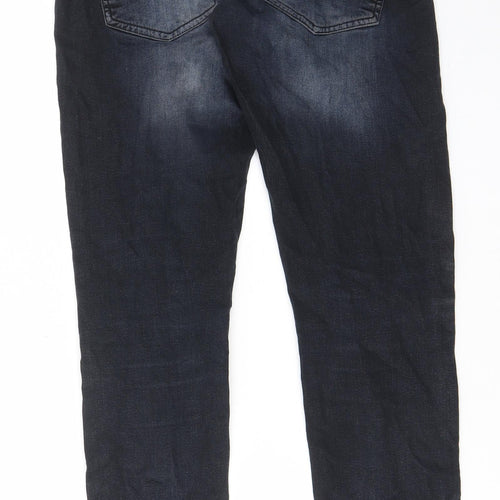 883 Police Mens Blue Cotton Straight Jeans Size 32 in L30 in Regular Zip - Pockets, Belt Loops