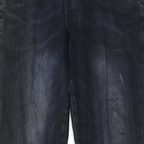 883 Police Mens Blue Cotton Straight Jeans Size 32 in L30 in Regular Zip - Pockets, Belt Loops