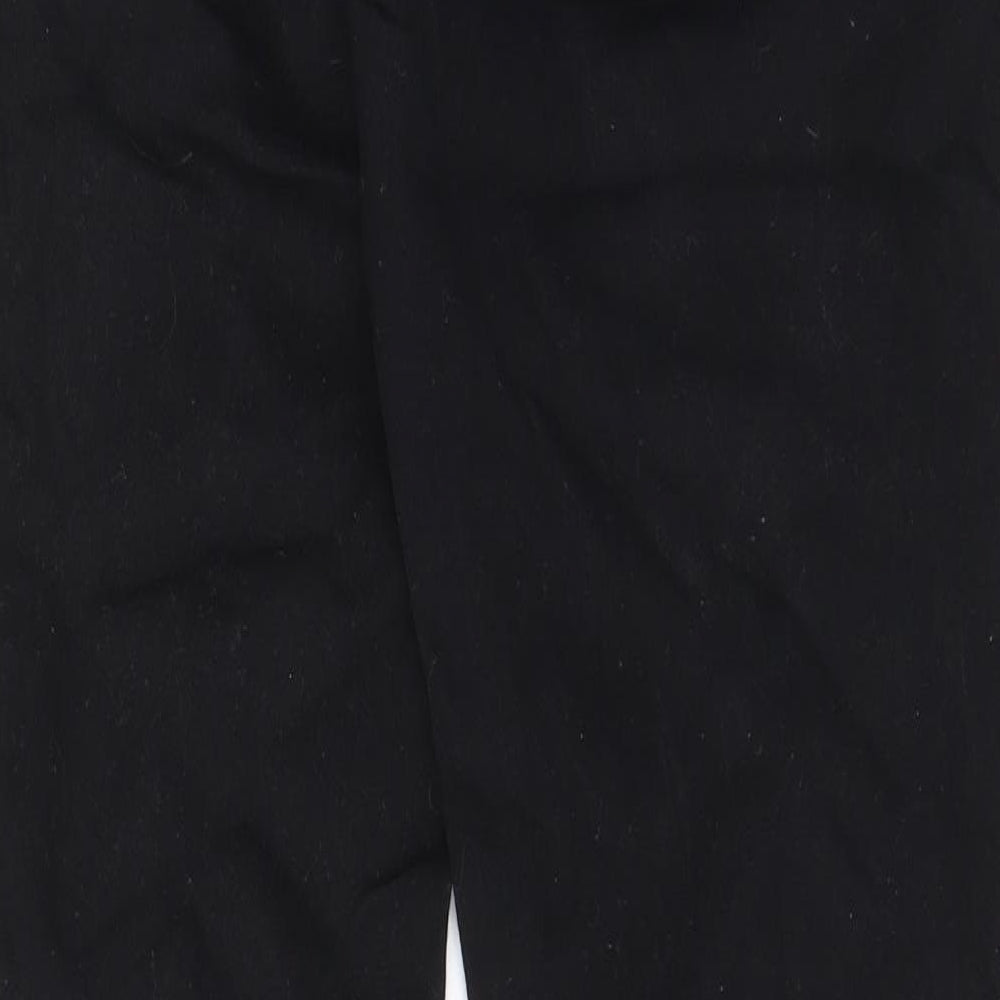 F&F Mens Black Cotton Straight Jeans Size 32 in L32 in Slim Zip - Pockets, Belt Loops
