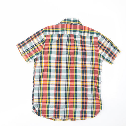 Gap Boys Multicoloured Plaid Cotton Basic Button-Up Size 12 Years Collared Button - Pocket