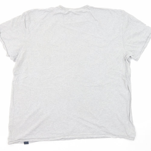 NEXT Mens Grey Cotton T-Shirt Size 2XL Round Neck - Los Angeles Athletics