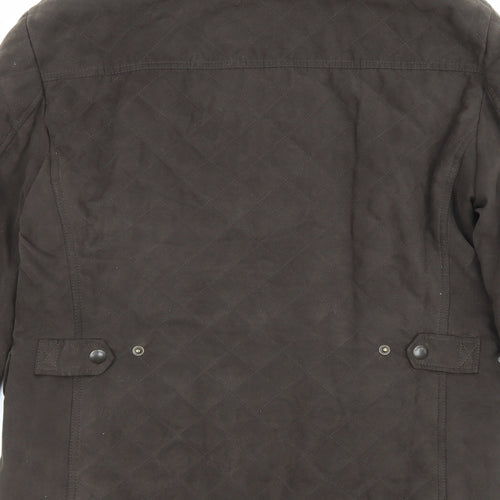 Marks and Spencer Mens Brown Jacket Size S Zip - [Pockets