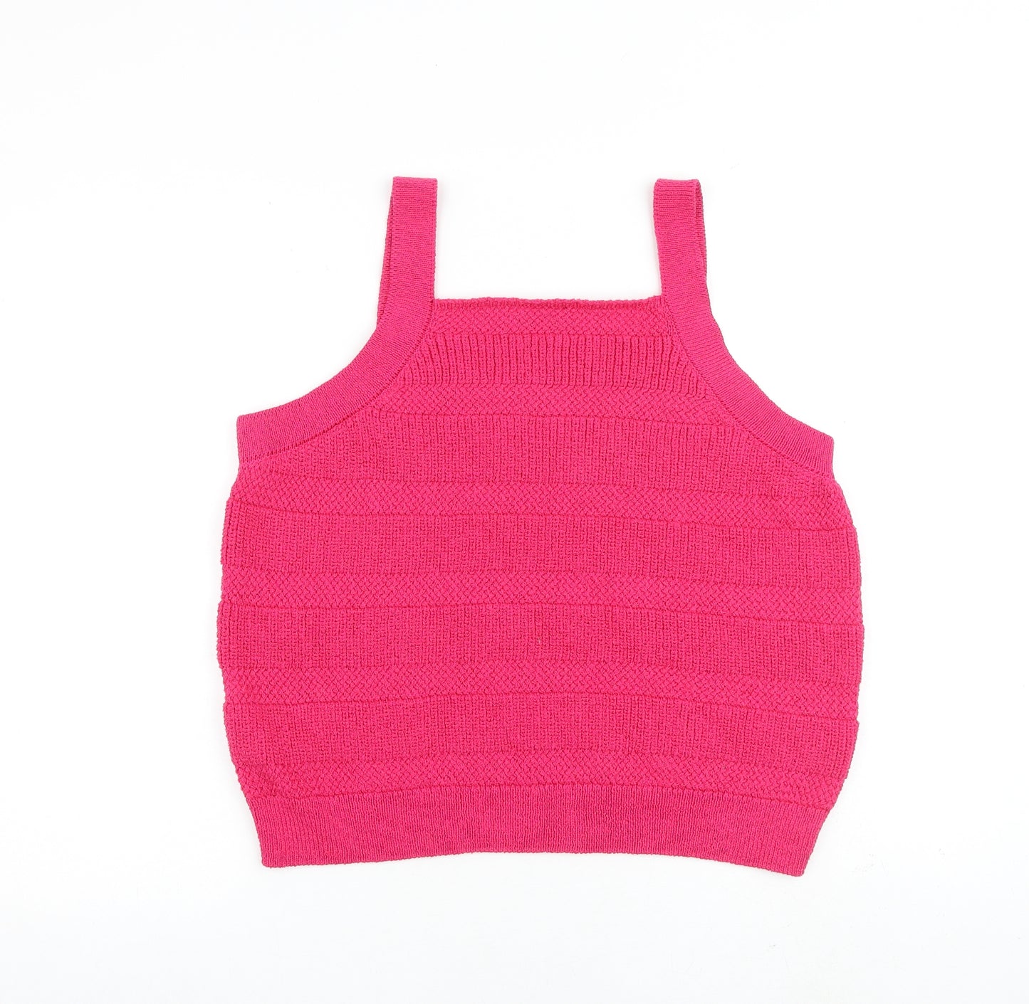 Marks and Spencer Womens Pink Cotton Camisole Tank Size XL Square Neck