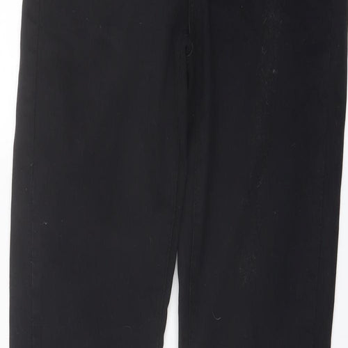 Denim & Co. Womens Black Cotton Skinny Jeans Size 10 L28 in Regular Button