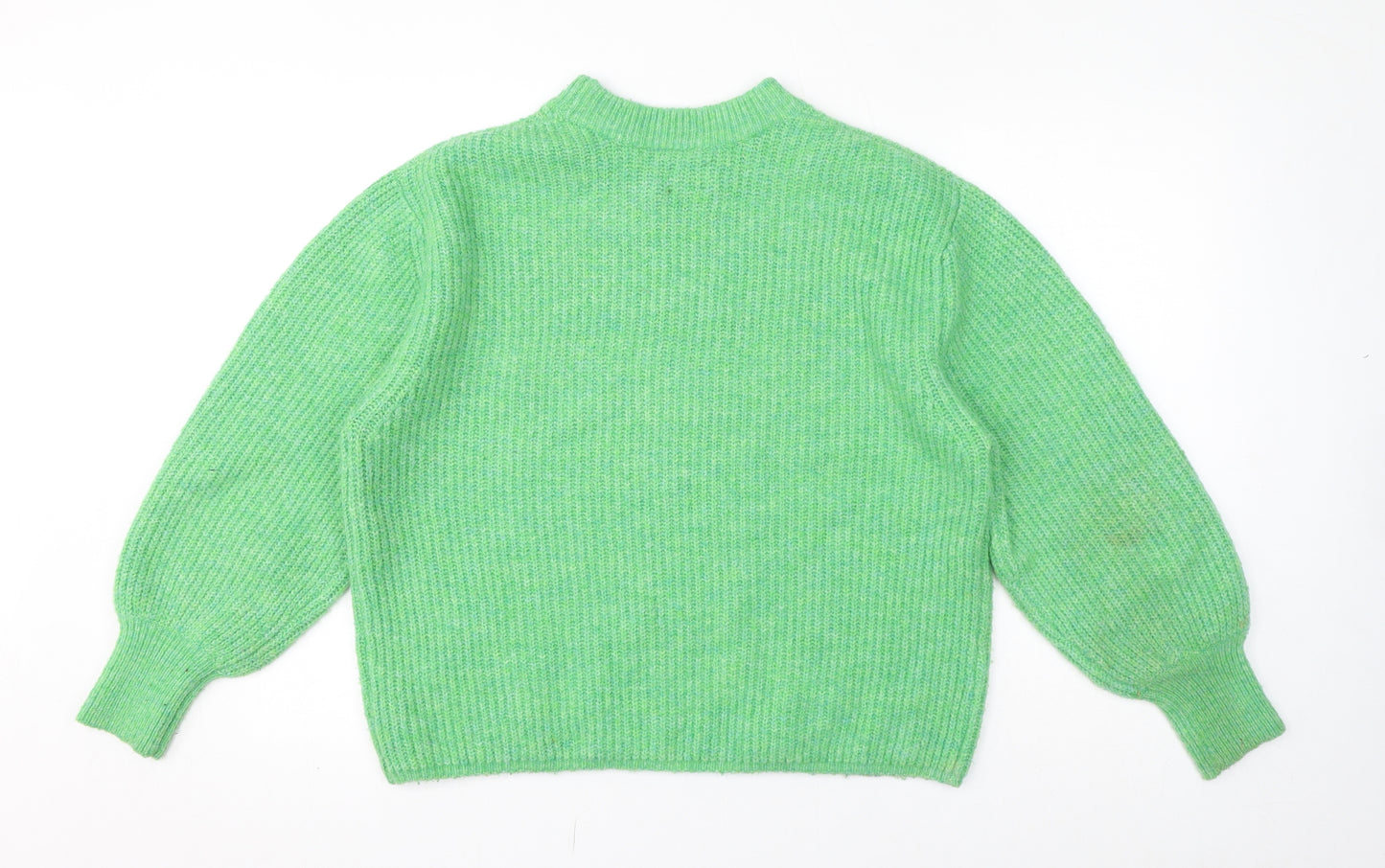 ASOS Womens Green Crew Neck Polyester Pullover Jumper Size 8