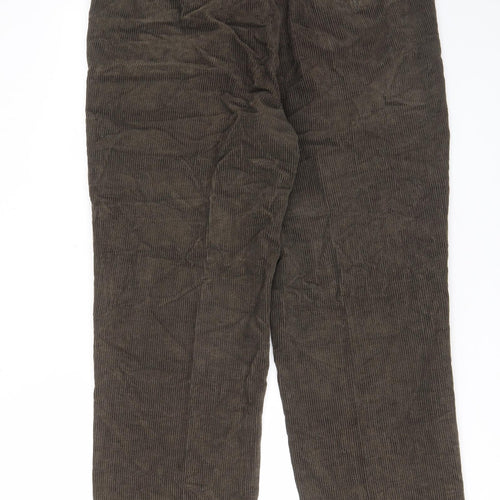 Greenwoods Mens Green Cotton Sweatpants Trousers Size 36 in L28 in Regular Zip - Short leg, Pockets