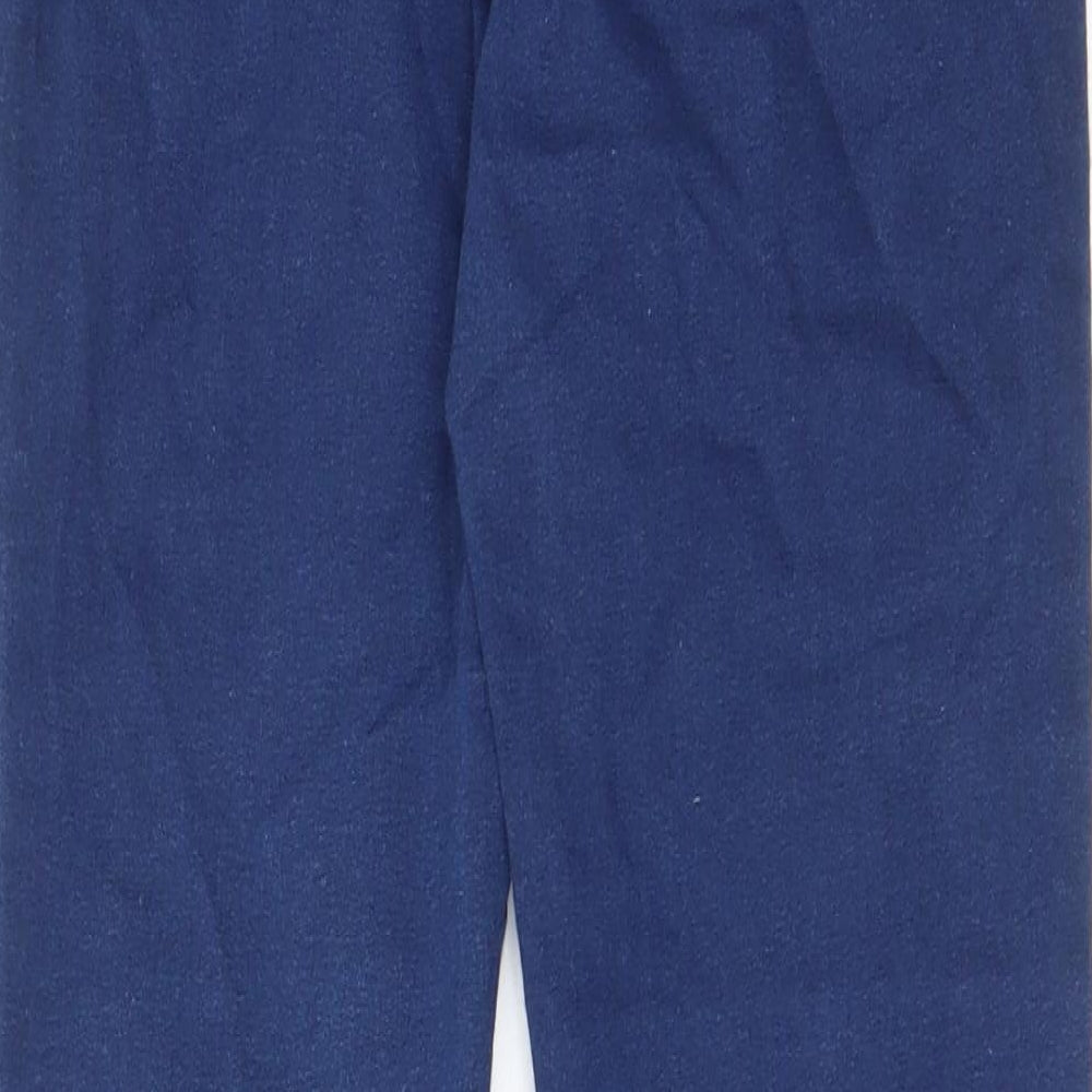Marks and Spencer Womens Blue Cotton Skinny Jeans Size 10 L28 in Regular - Elastic waist