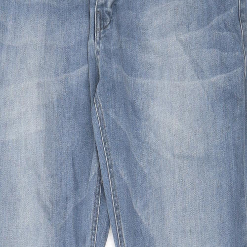 NEXT Mens Blue Cotton Straight Jeans Size 32 in L29 in Regular Zip - Pockets, Belt Loops