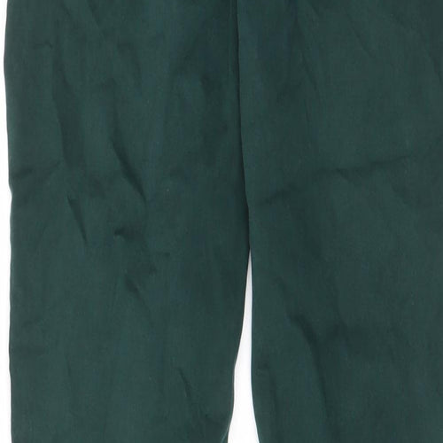 Massimo Dutti Womens Green Cotton Skinny Jeans Size 10 L29 in Regular Zip - Pockets, Belt Loops
