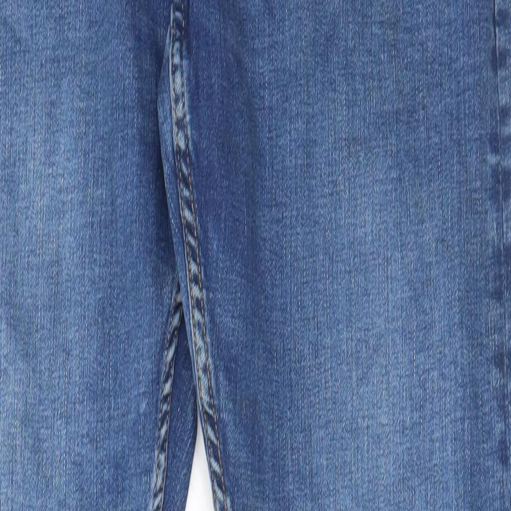 Denim & Co. Mens Blue Cotton Straight Jeans Size 32 in L34 in Regular Button - Pockets, Belt Loops