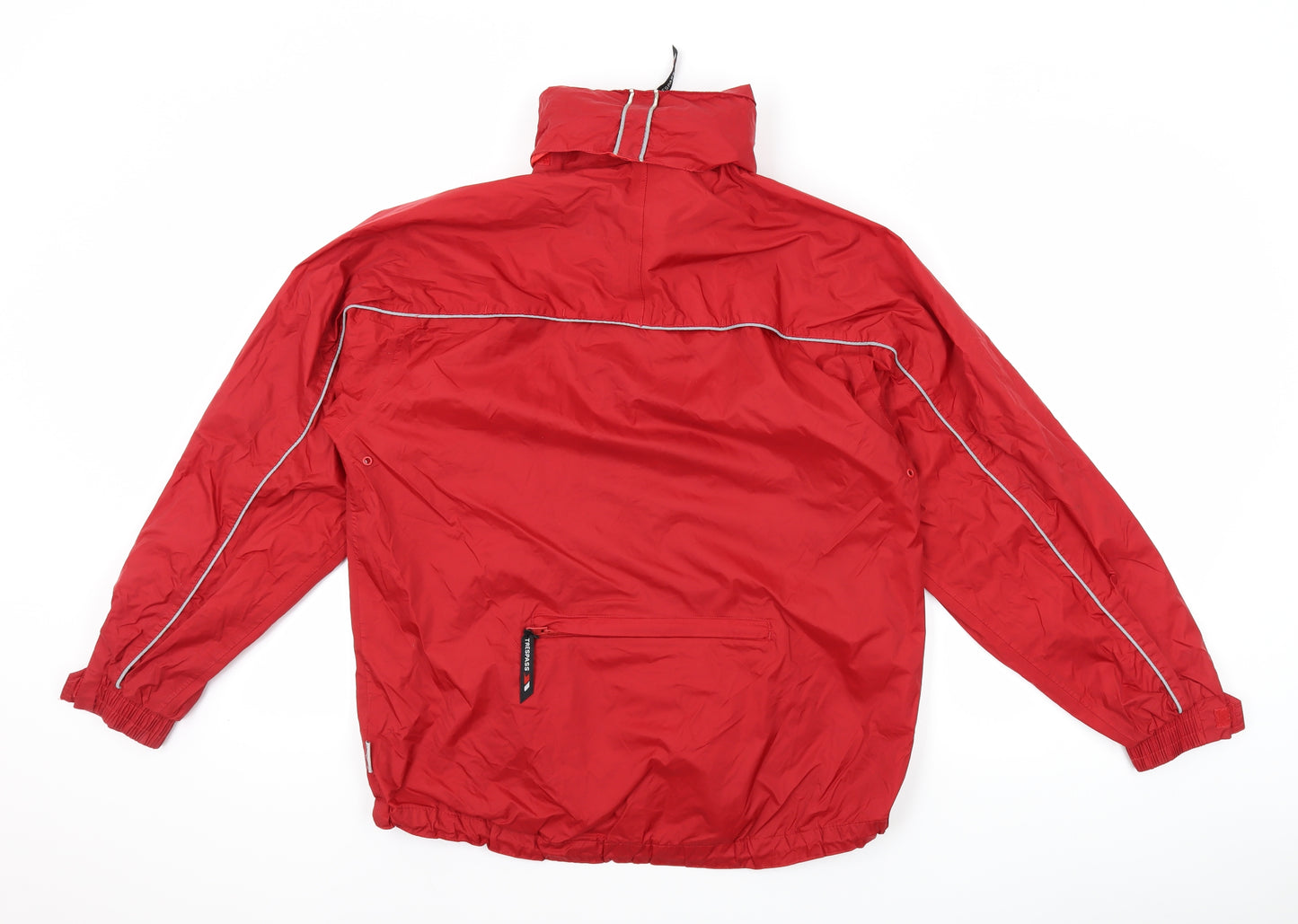 Trespass Mens Red Windbreaker Jacket Size S Zip - Hood Included