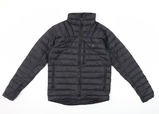 The North Face Mens Black Quilted Jacket Size M Zip - Estimated Size M