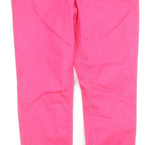 Marks and Spencer Womens Pink Cotton Jegging Jeans Size 10 L26 in Regular