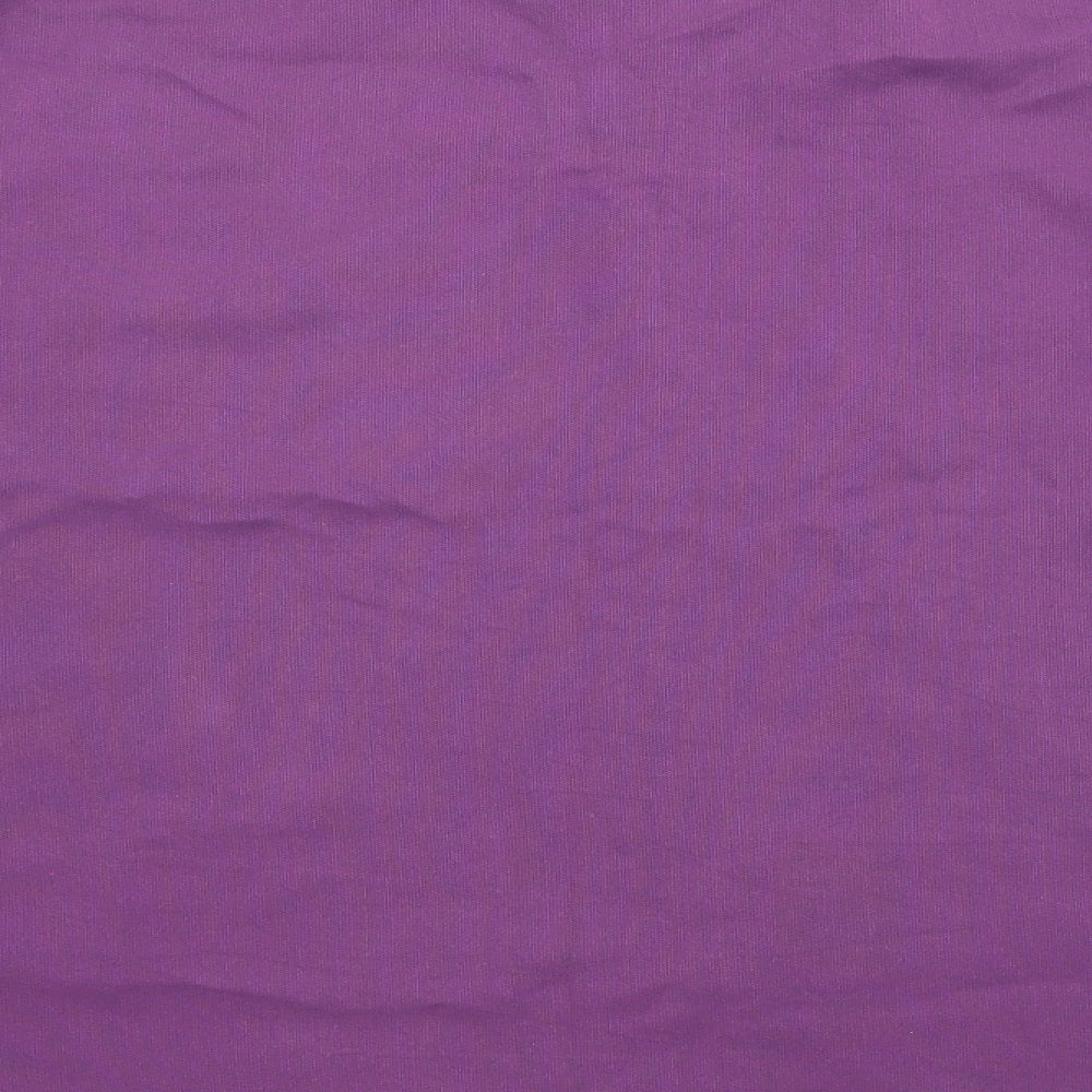 Debenhams Womens Purple Viscose Basic Button-Up Size 20 Collared