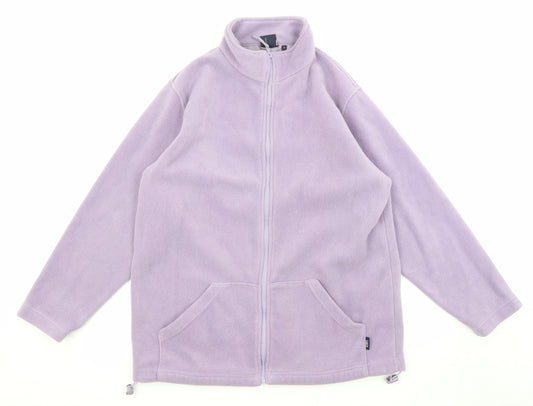 Cotton Traders Mens Purple Jacket Size M Zip - Pockets
