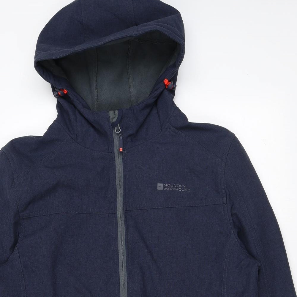 Mountain Warehouse Mens Blue Anorak Coat Size L Zip