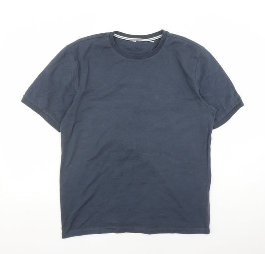 NEXT Mens Blue Cotton T-Shirt Size M Round Neck