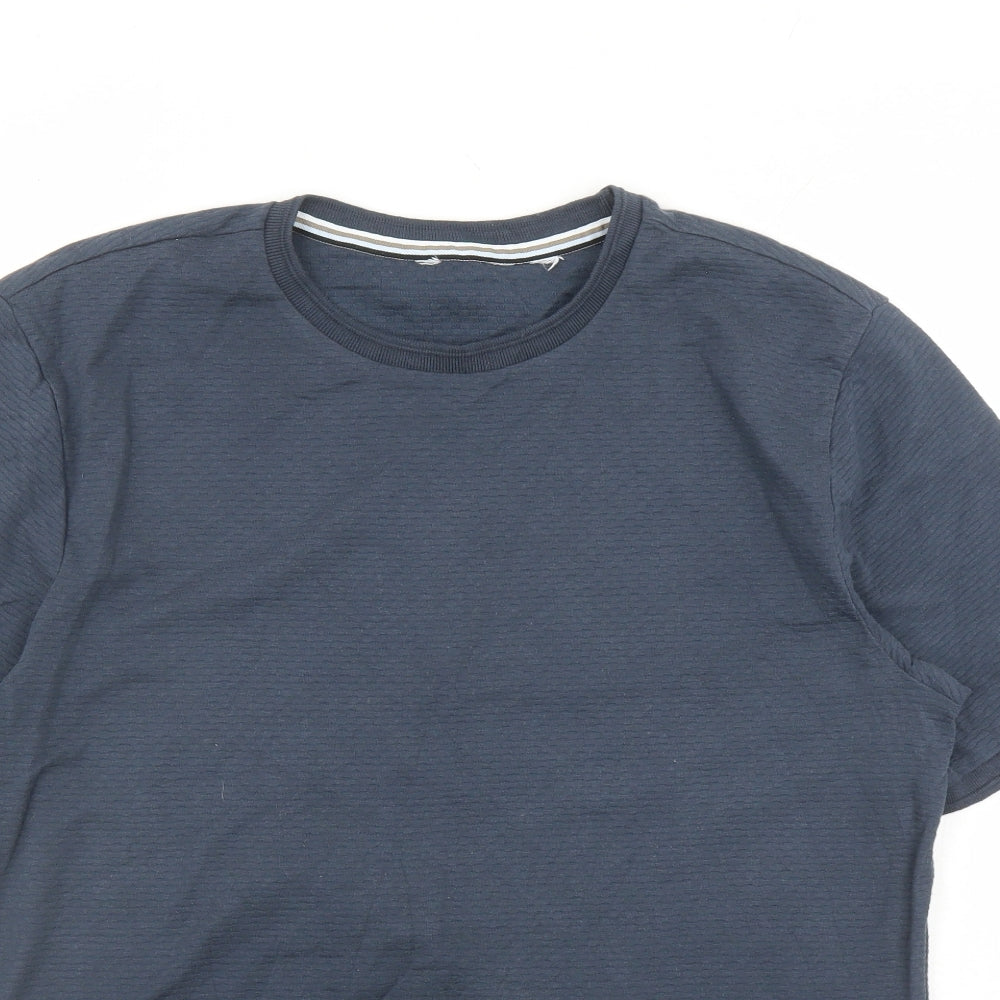 NEXT Mens Blue Cotton T-Shirt Size M Round Neck